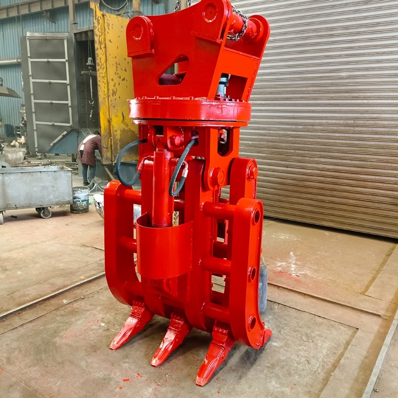 挖機旋轉(zhuǎn)抓鋼機